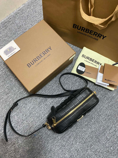 Burberry Quilted Leather Small Lola Camera Bag