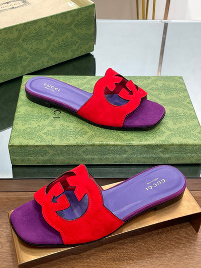 Gucci  Interlocking G Cut Out  Sandal