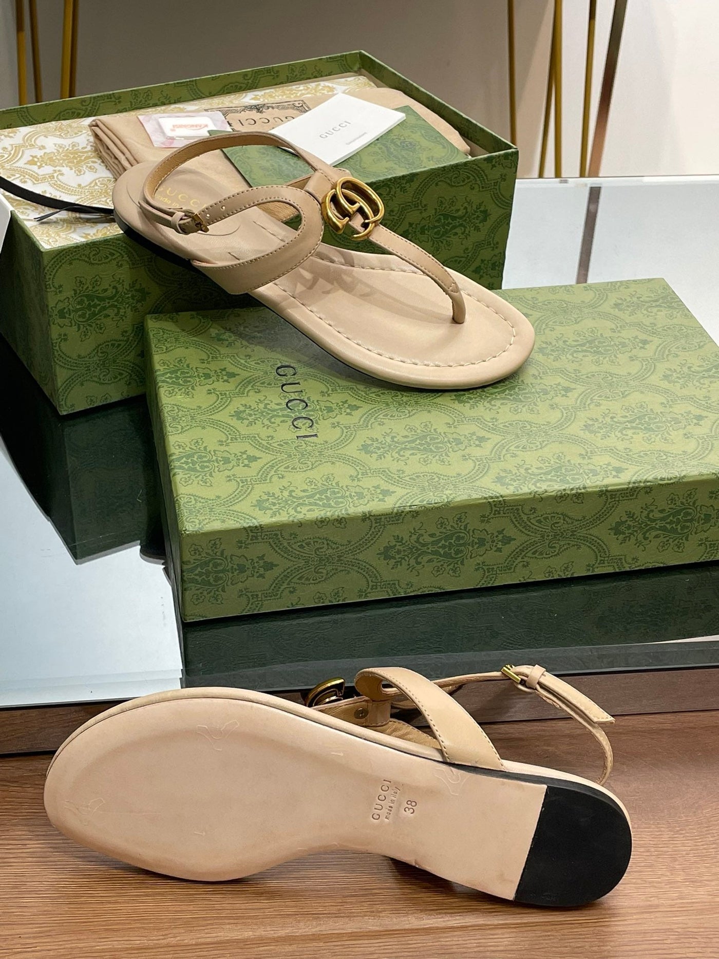 Gucci  Double G Thong Sandal