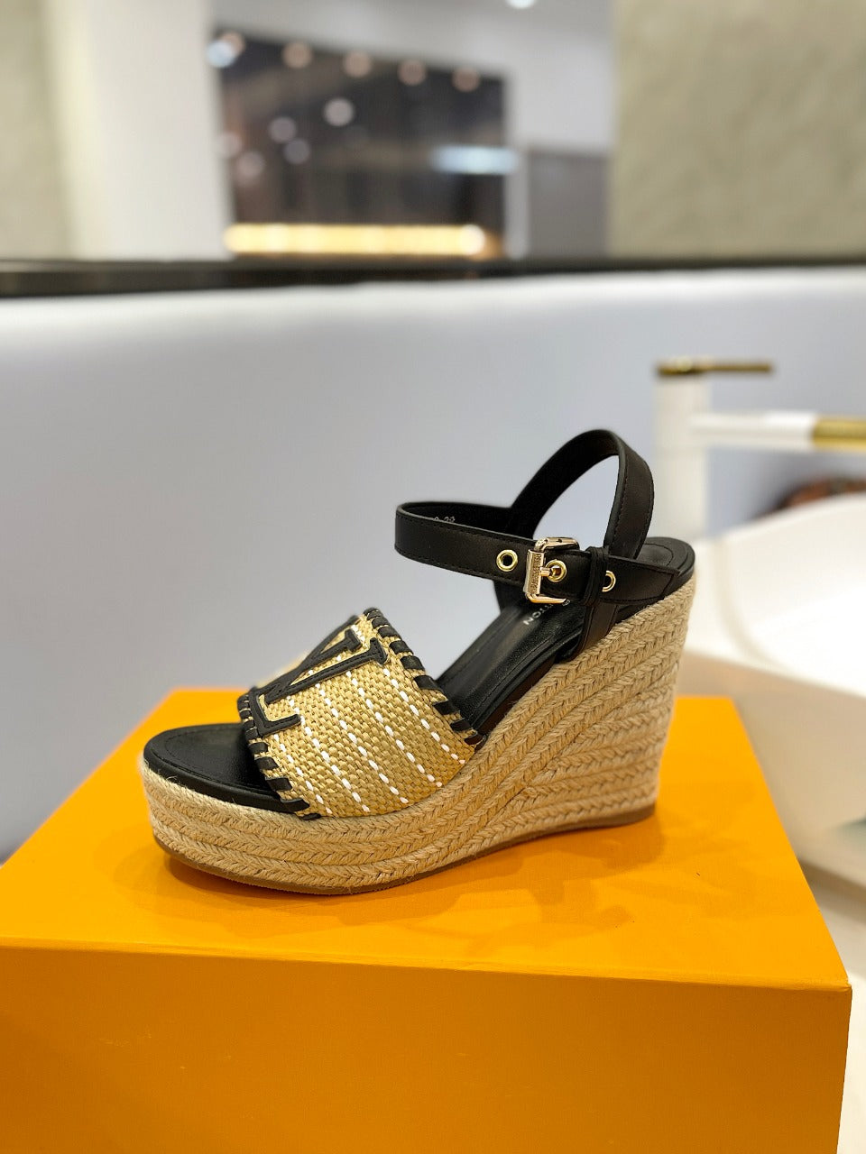 Louis Vuitton Starboard Wedge Sandals