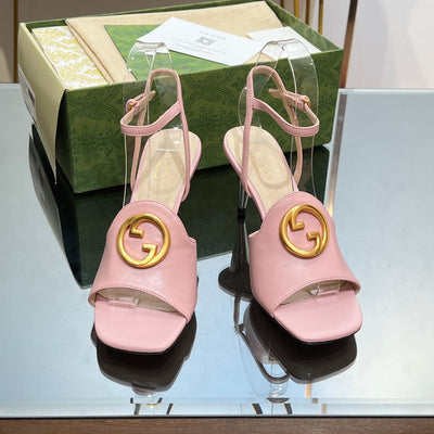 Gucci Blonde Heeled Sandal