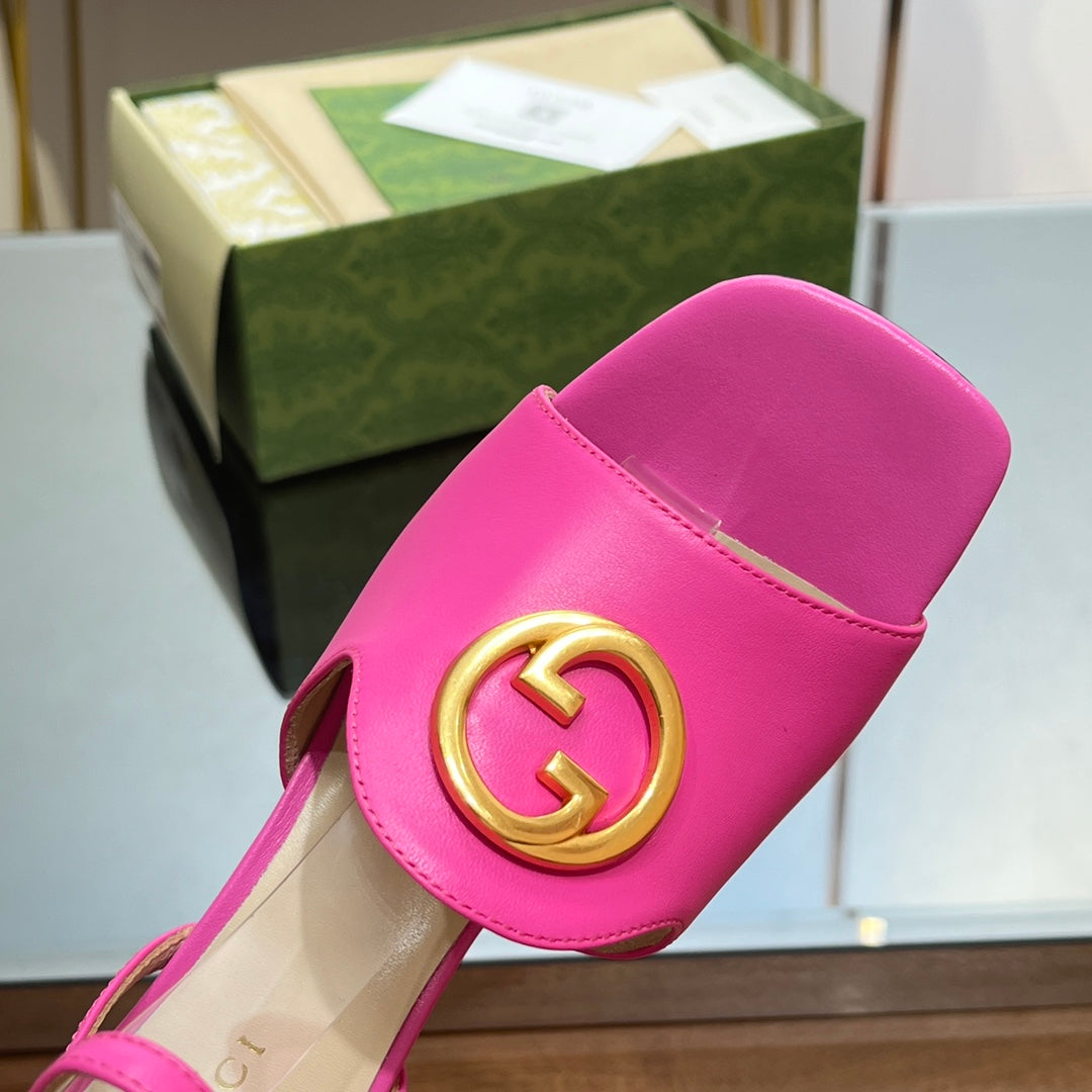 Gucci Blonde Heeled Sandal