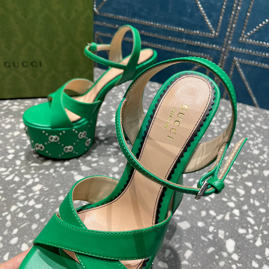Gucci Interlocking G  Studs Sandal