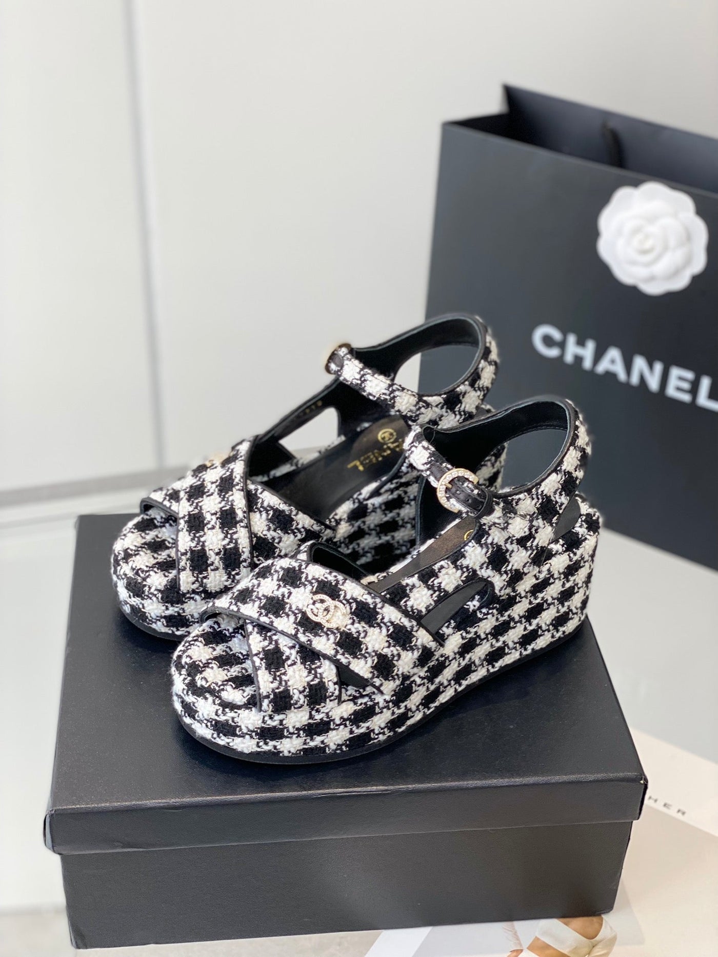 Chanel Platform Sandals