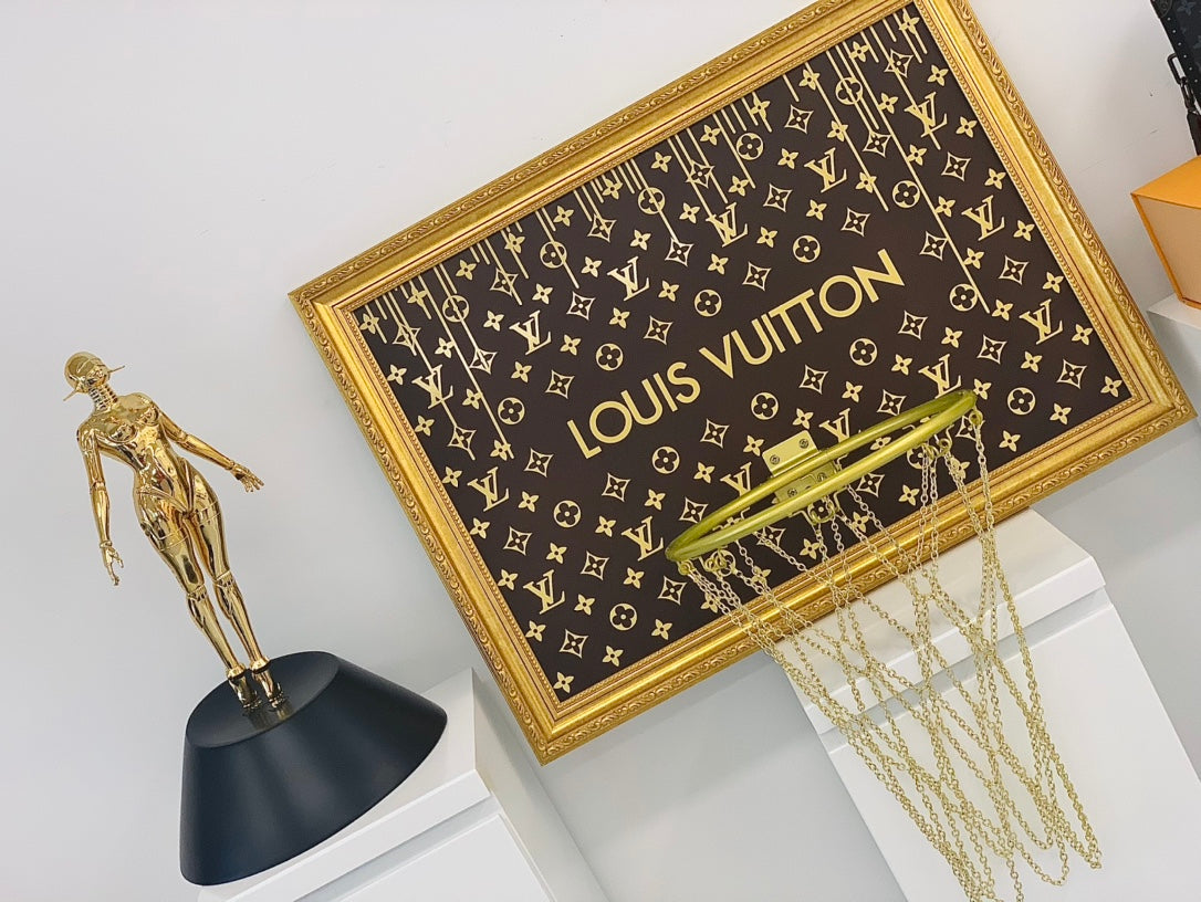 Louis Vuitton Custom Basketball Hoop Home Decor