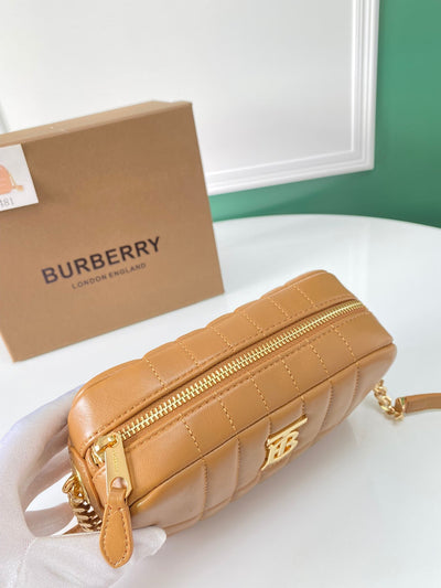 Burberry Quilted Leather Small Lola Camera Bag