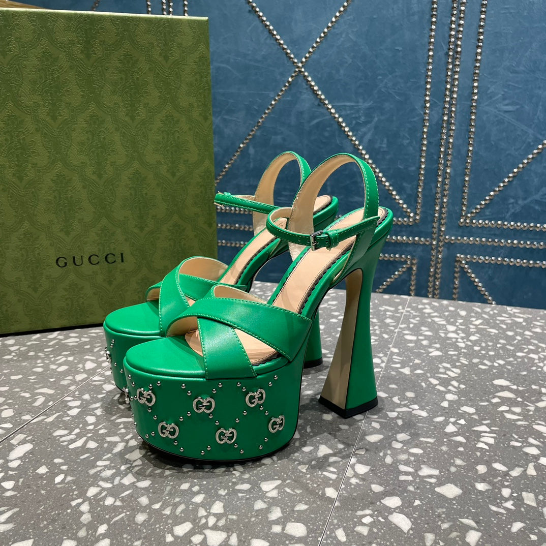 Gucci Interlocking G  Studs Sandal