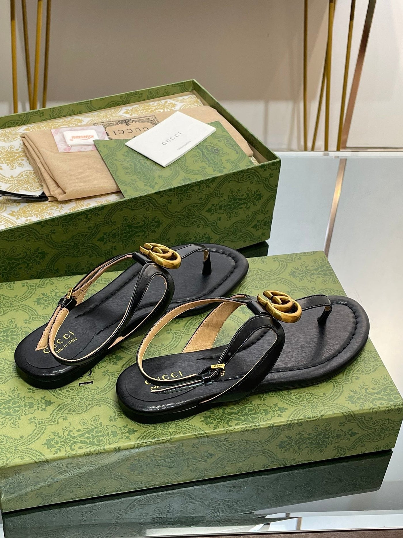 Gucci  Double G Thong Sandal