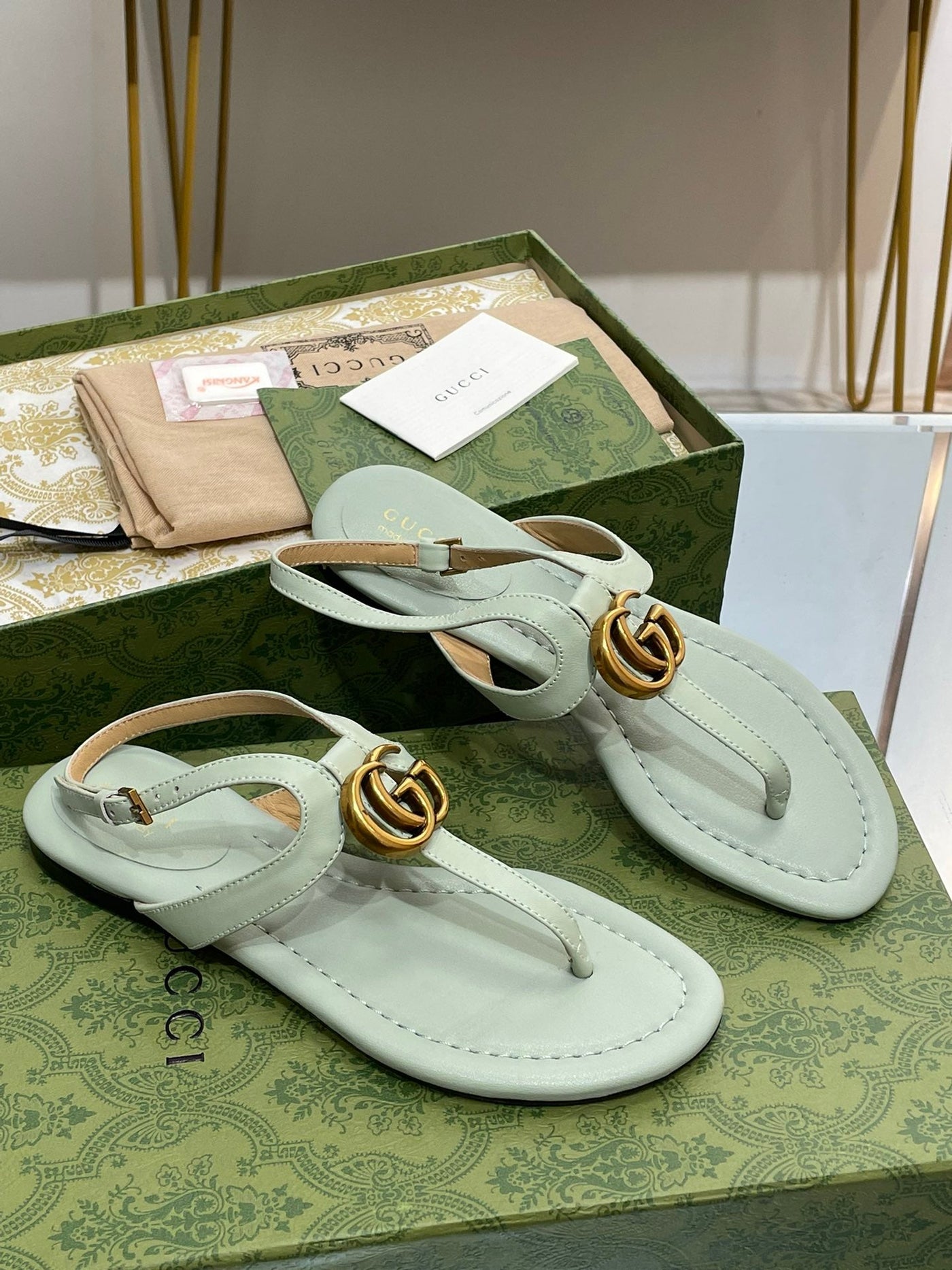 Gucci  Double G Thong Sandal