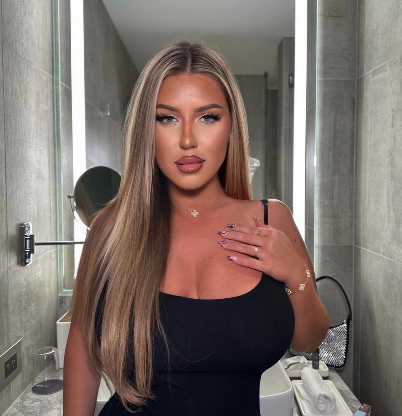 CRYSTELLE CLOVER SET - GOLD