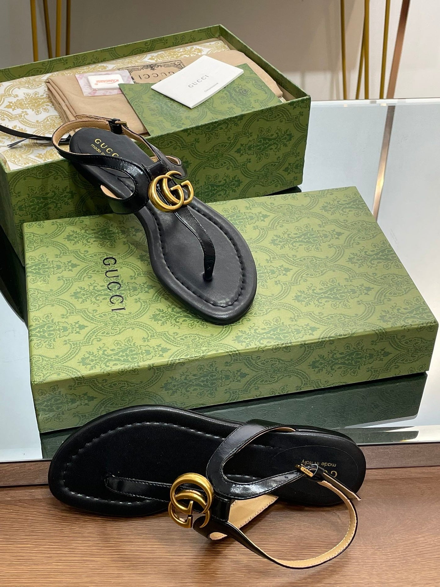 Gucci  Double G Thong Sandal