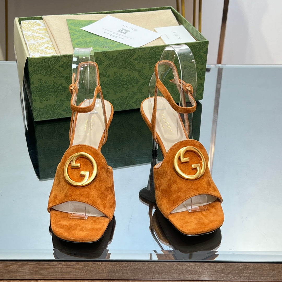 Gucci Blonde Heeled Sandal