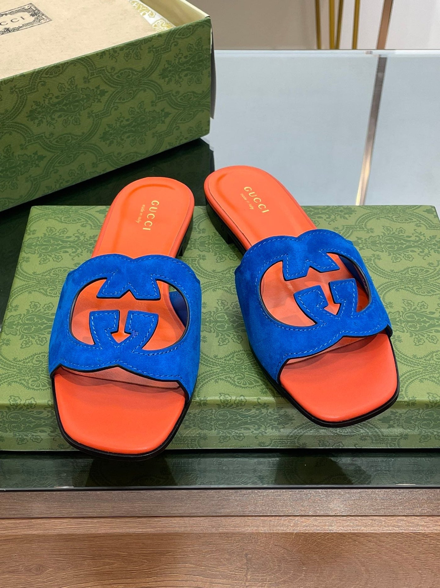 Gucci  Interlocking G Cut Out  Sandal