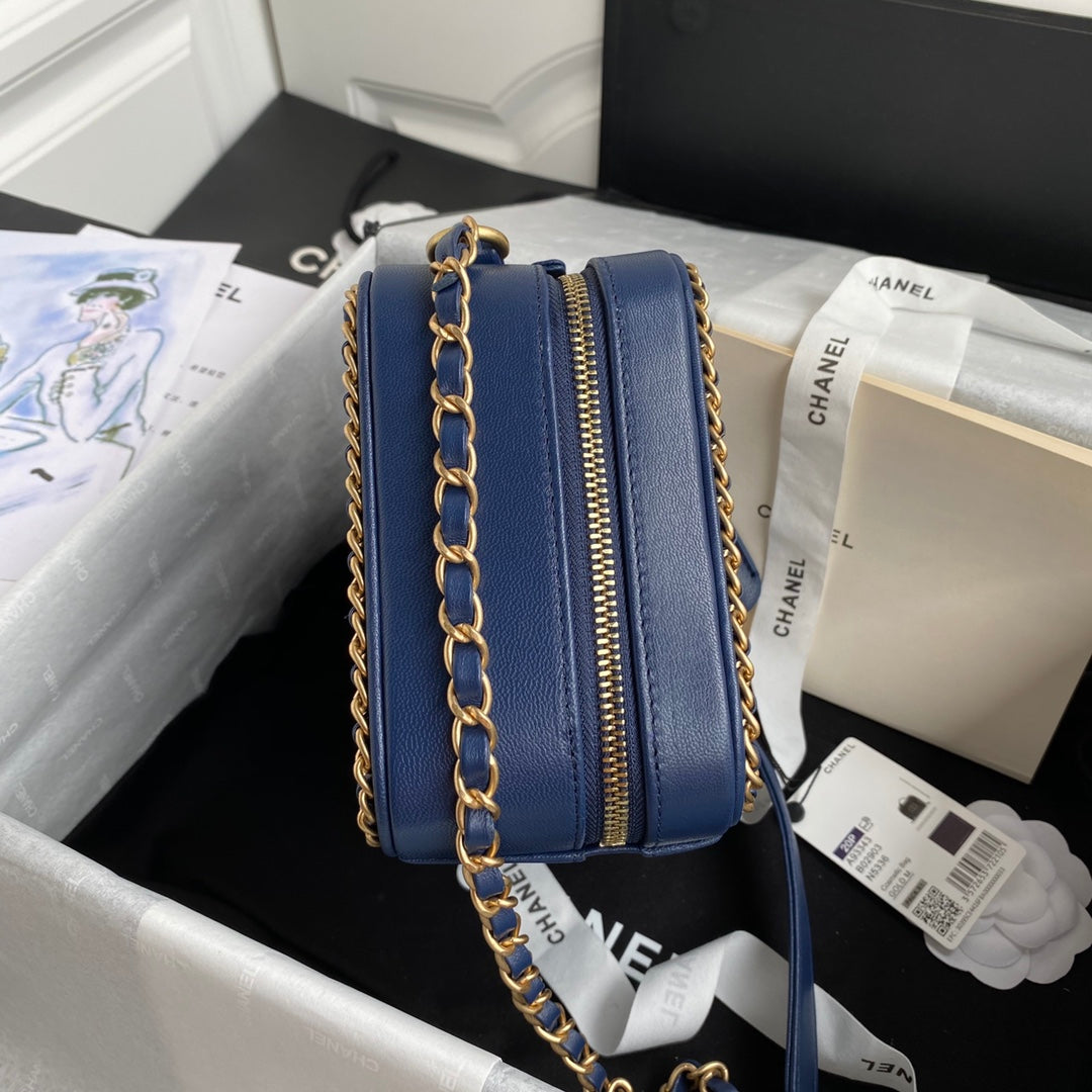 Chanel Caivar Filigree Vanity  Bag