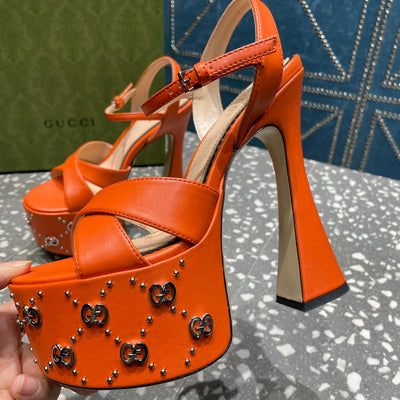 Gucci Interlocking G  Studs Sandal
