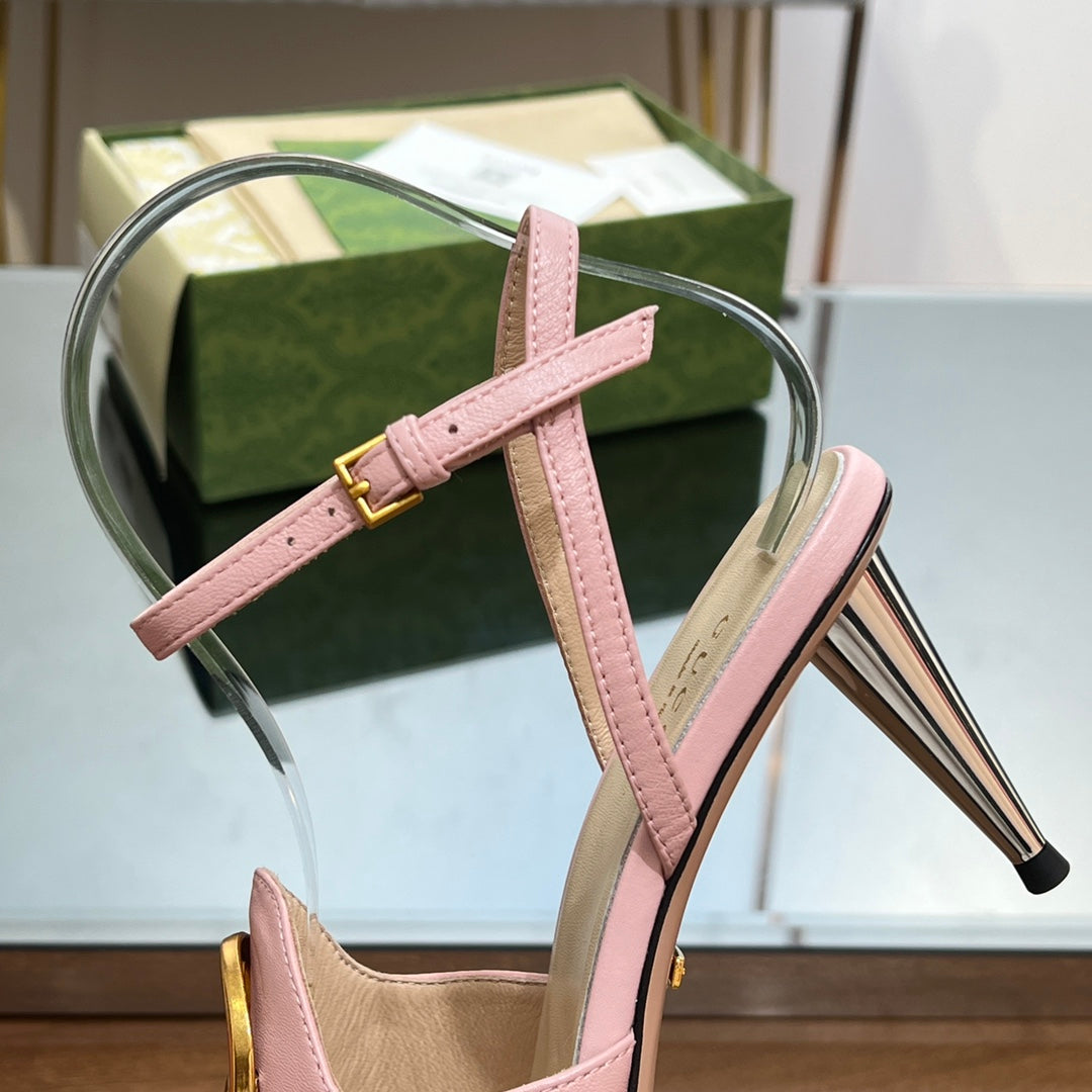 Gucci Blonde Heeled Sandal