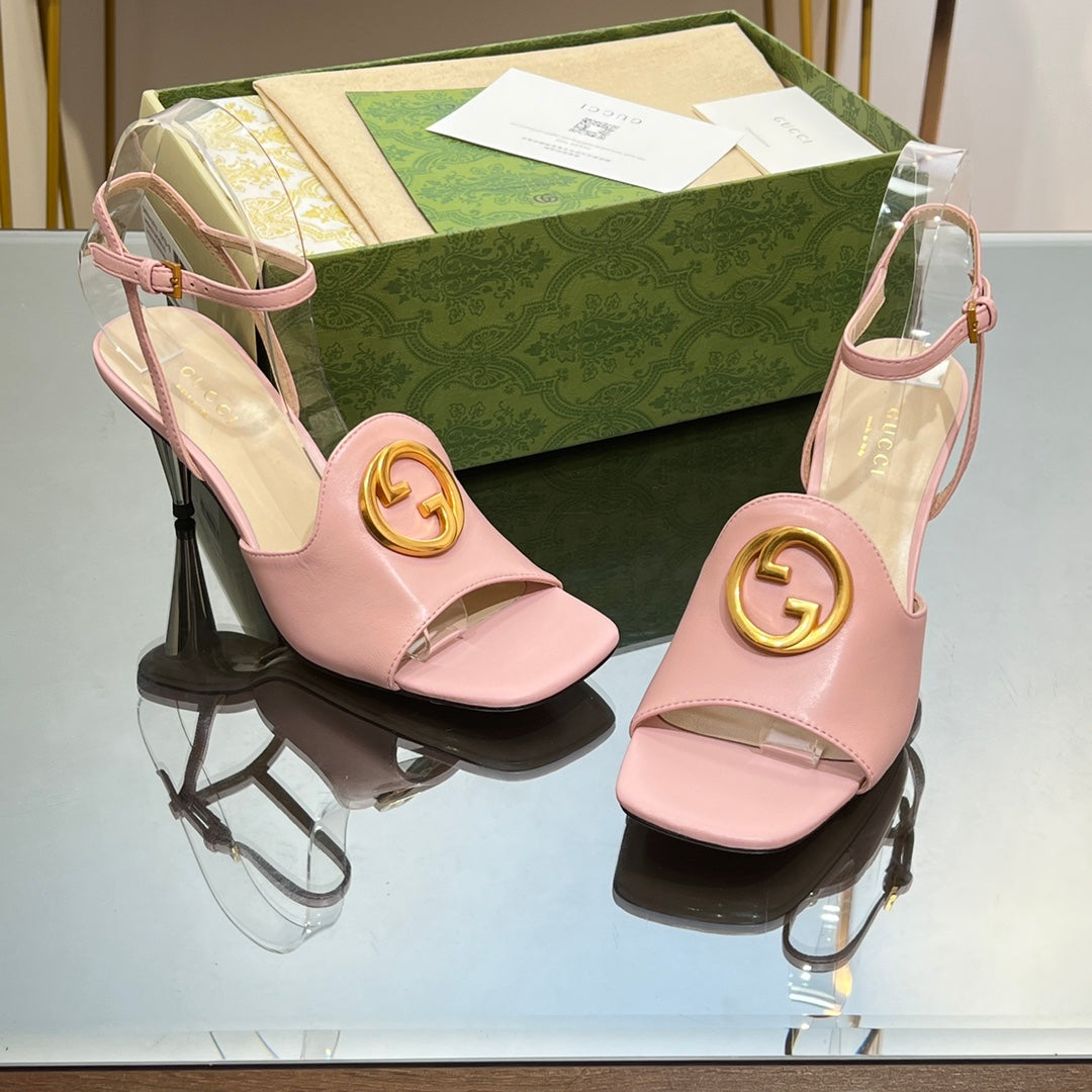 Gucci Blonde Heeled Sandal