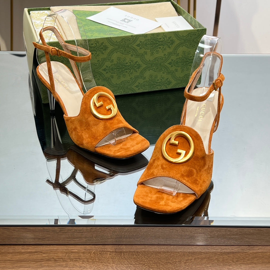 Gucci Blonde Heeled Sandal