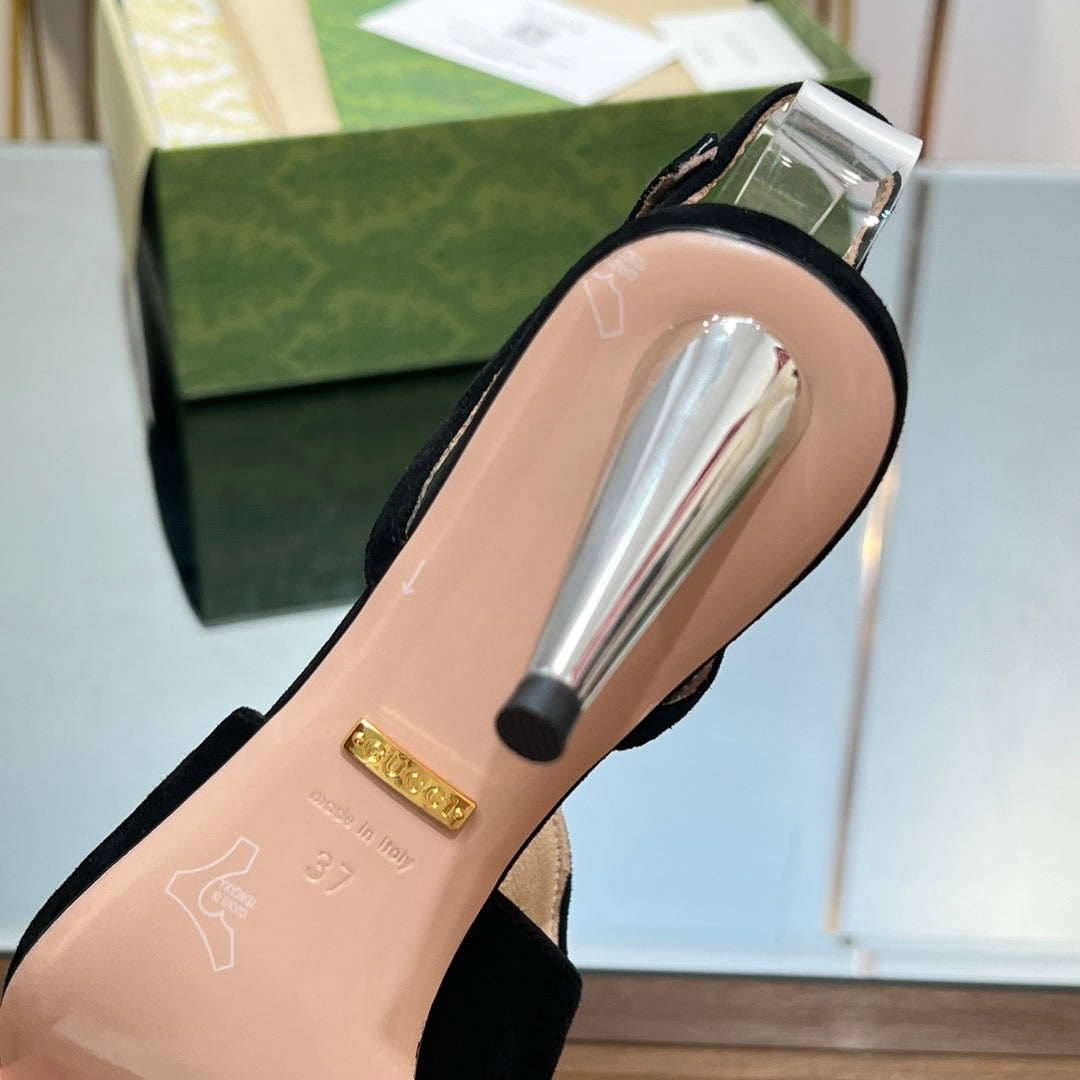 Gucci Blonde Heeled Sandal