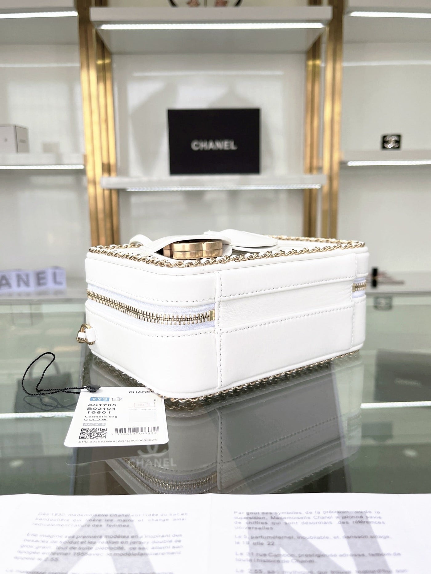 Chanel Caivar Filigree Vanity  Bag