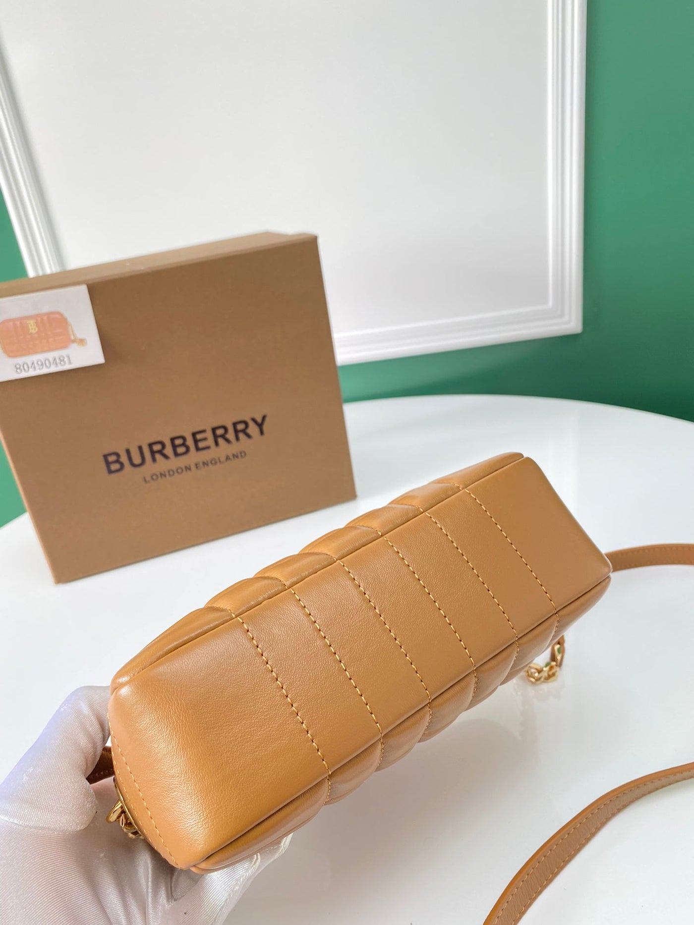 Burberry Quilted Leather Small Lola Camera Bag