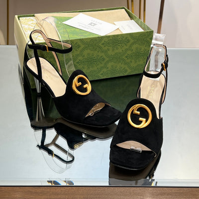 Gucci Blonde Heeled Sandal