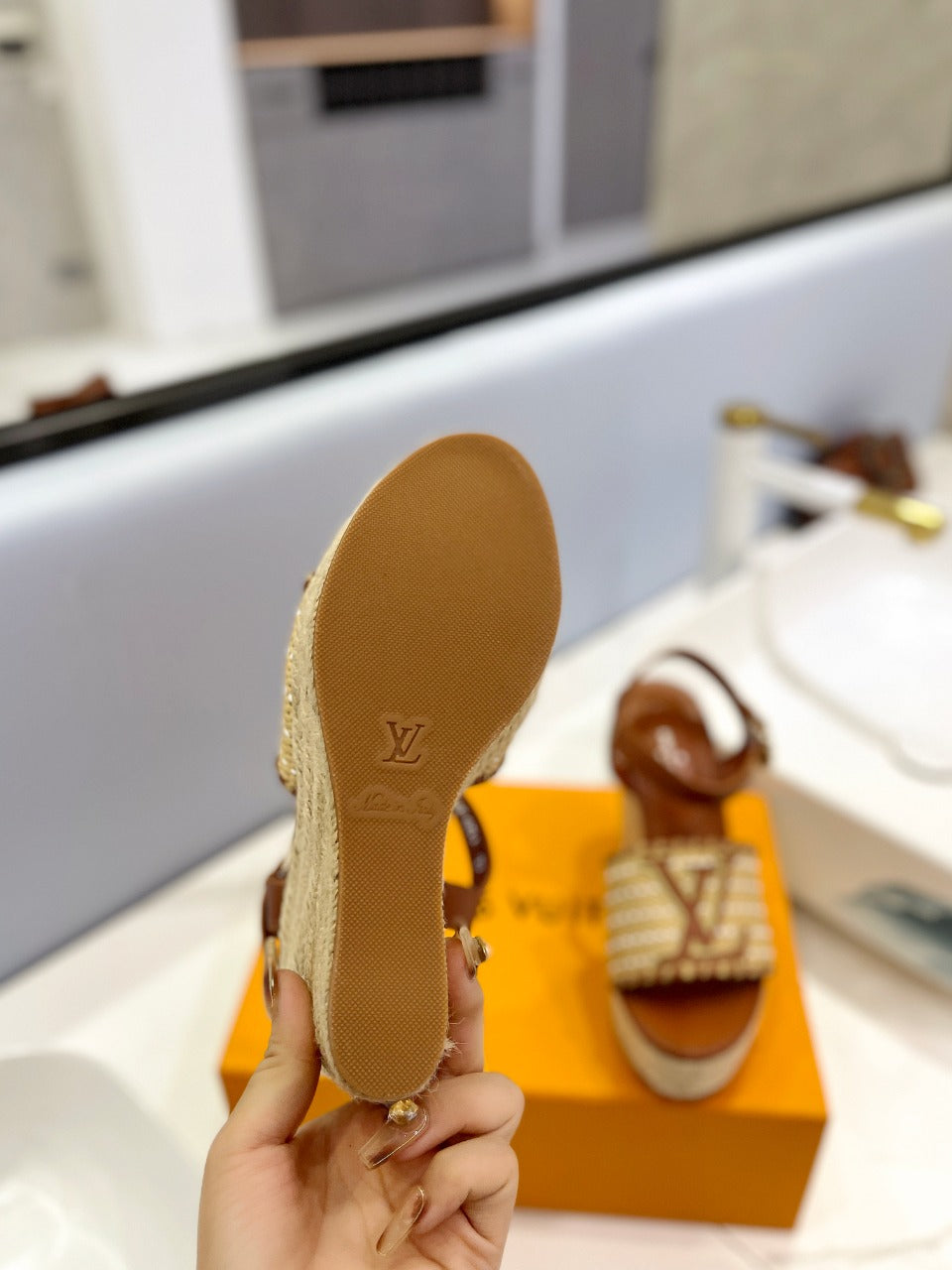 Louis Vuitton Starboard Wedge Sandals