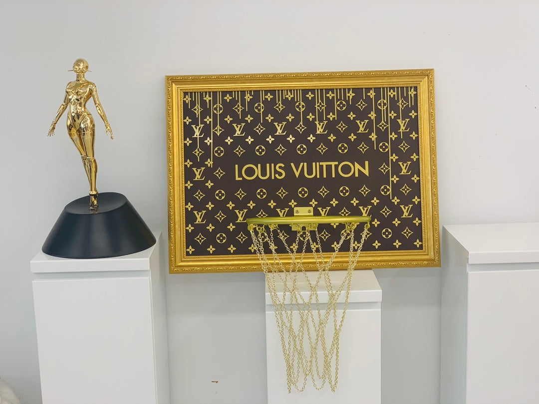 Louis Vuitton Custom Basketball Hoop Home Decor