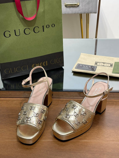 Gucci Interlocking G  Studs Sandal