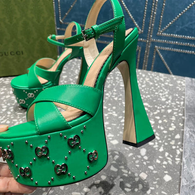 Gucci Interlocking G  Studs Sandal
