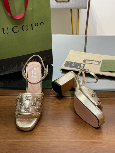 Gucci Interlocking G  Studs Sandal