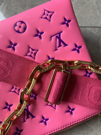 Louis Vuitton Lambskin Embossed Coussin Bag
