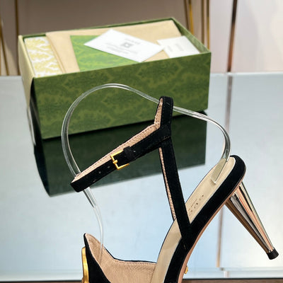 Gucci Blonde Heeled Sandal