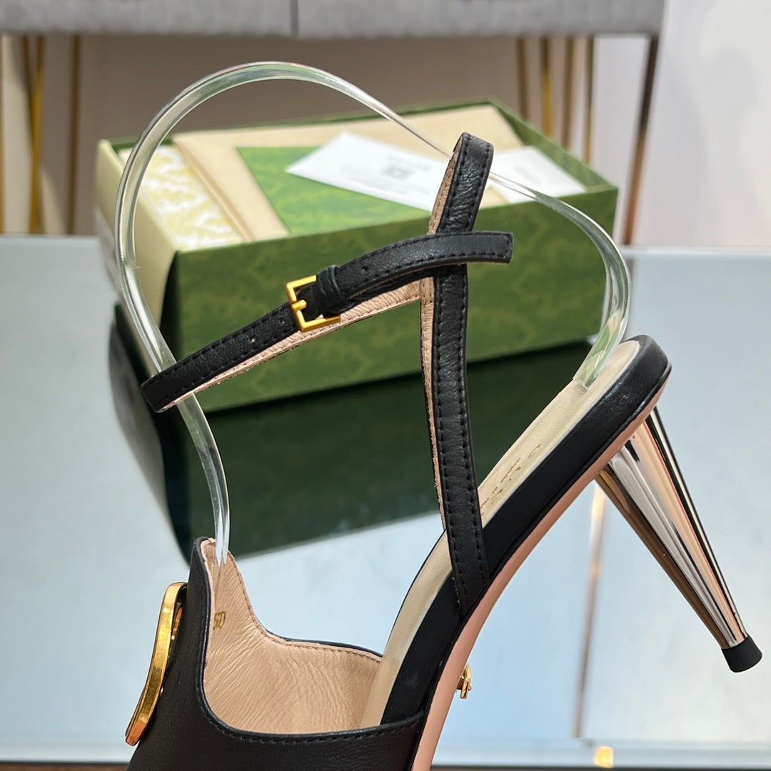 Gucci Blonde Heeled Sandal