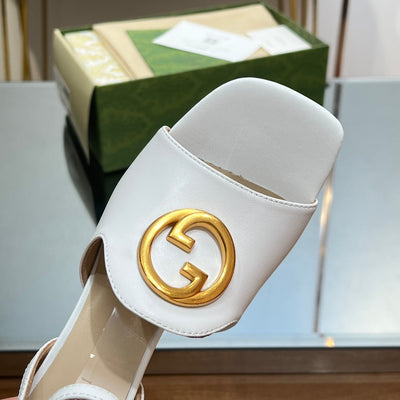 Gucci Blonde Heeled Sandal