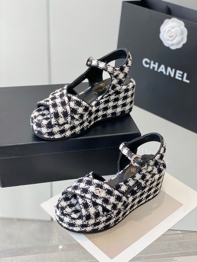 Chanel Platform Sandals