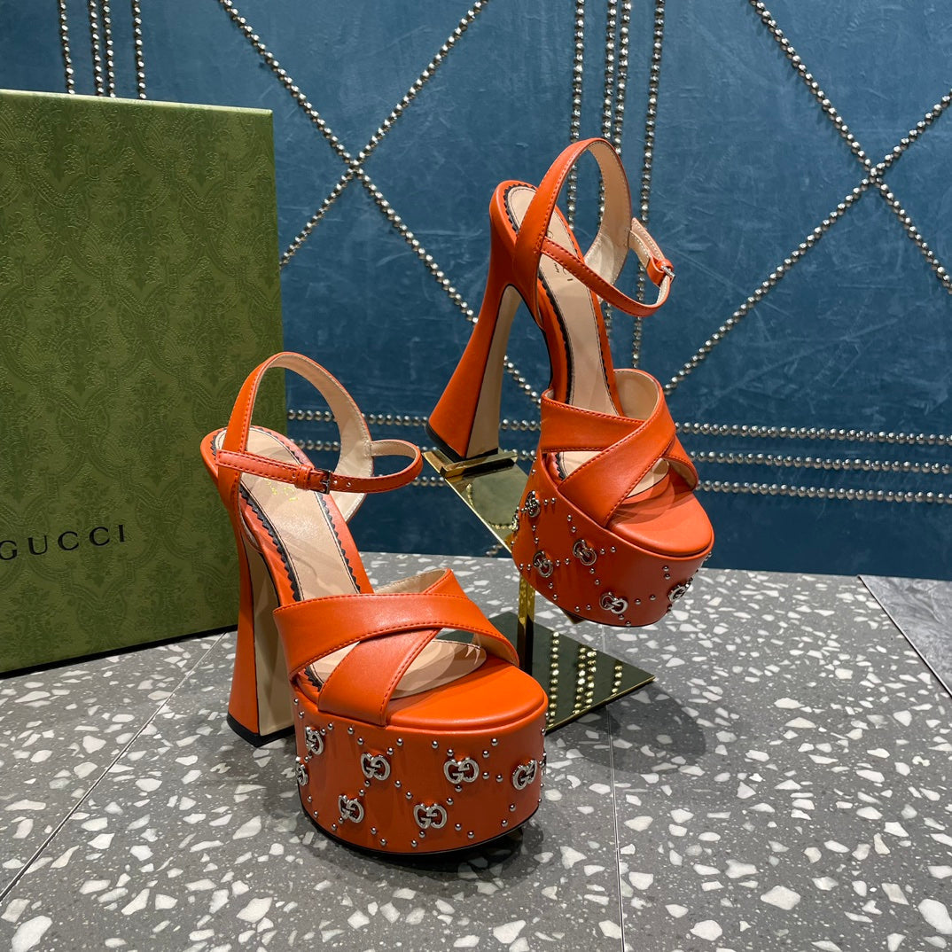 Gucci Interlocking G  Studs Sandal