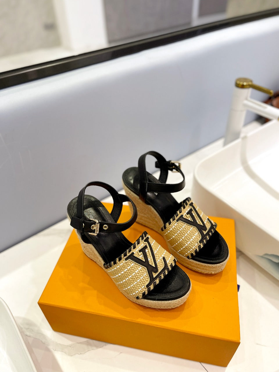 Louis Vuitton Starboard Wedge Sandals