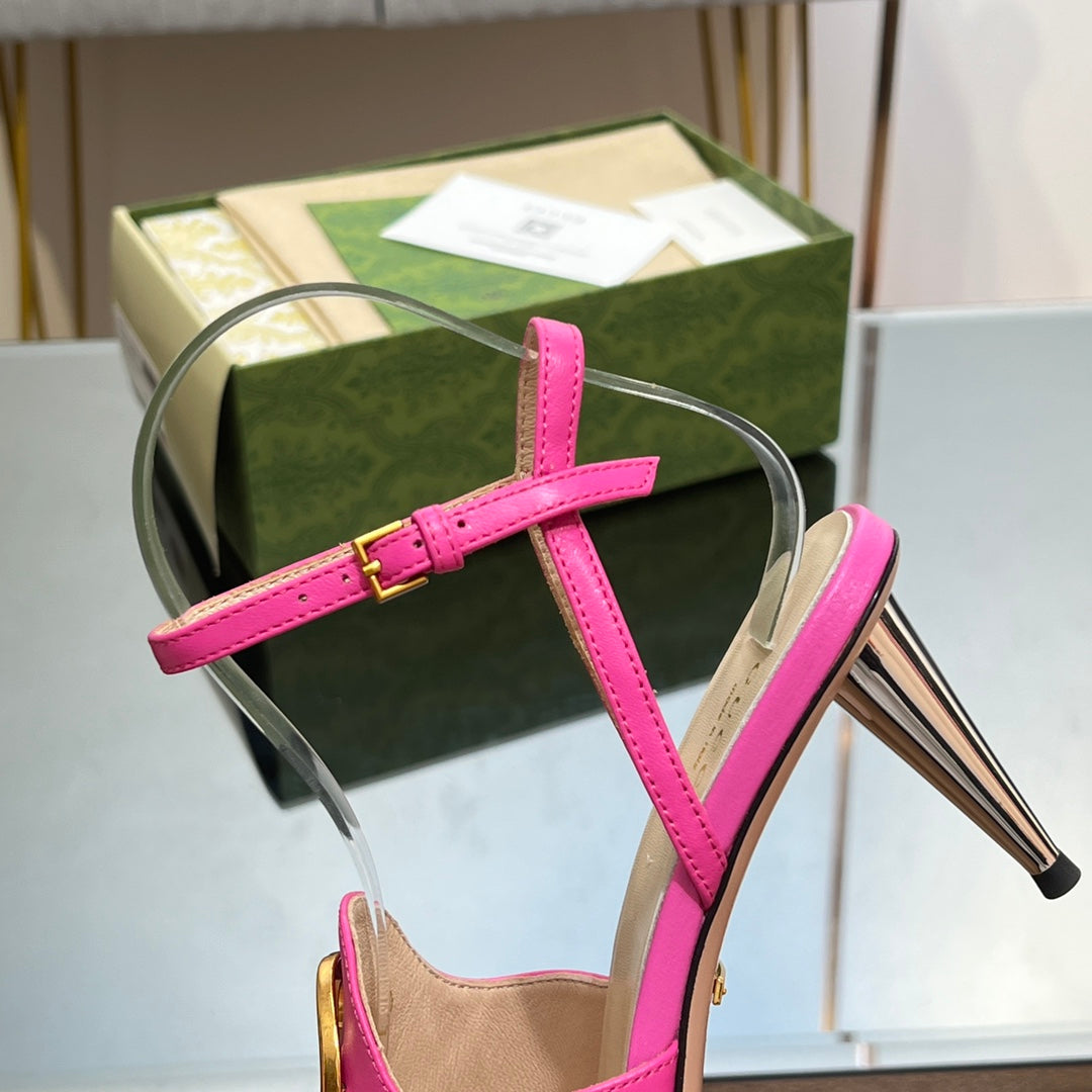 Gucci Blonde Heeled Sandal