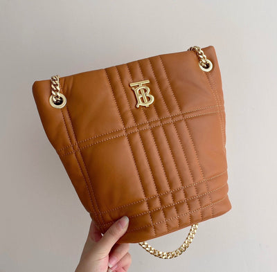 Burberry Small Quilted Lambskin Lola Bucket Bag