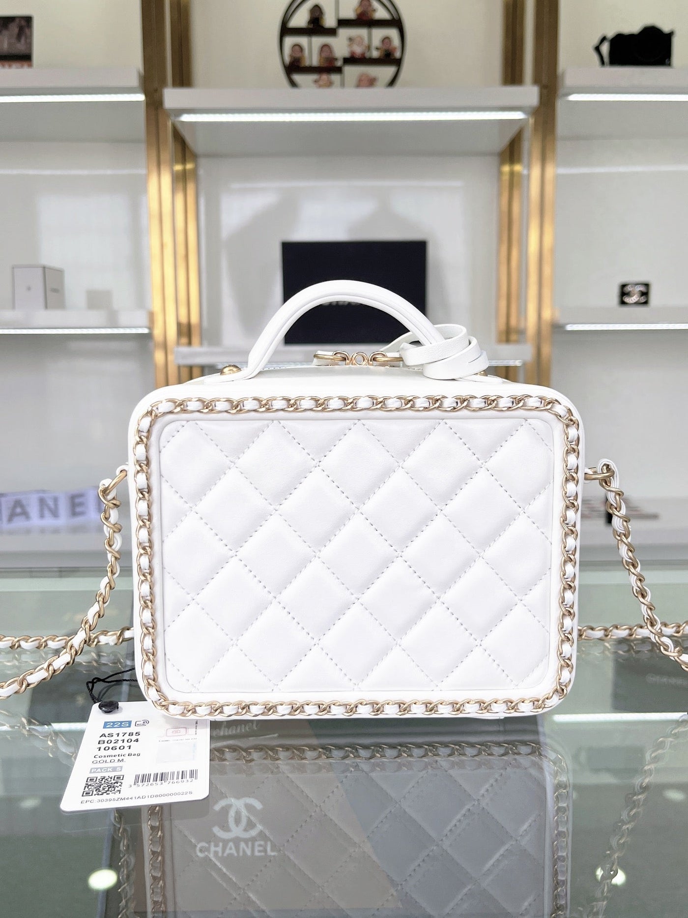 Chanel Caivar Filigree Vanity  Bag