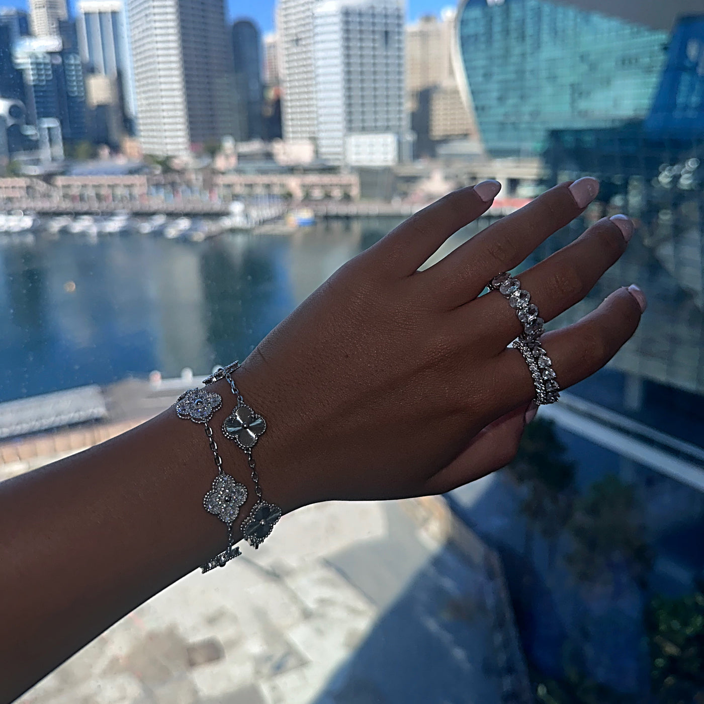 CASSIA CLOVER BRACELET - SILVER
