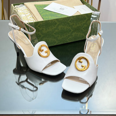 Gucci Blonde Heeled Sandal