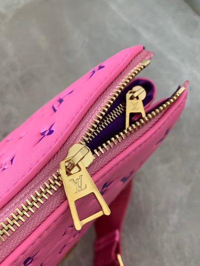 Louis Vuitton Lambskin Embossed Coussin Bag