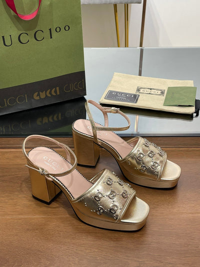 Gucci Interlocking G  Studs Sandal