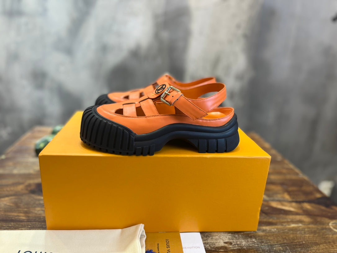 Louis Vuitton Ruby Flat Mary Jane Sandals