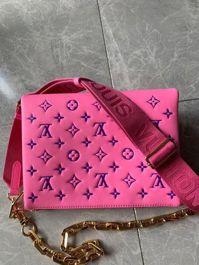 Louis Vuitton Lambskin Embossed Coussin Bag
