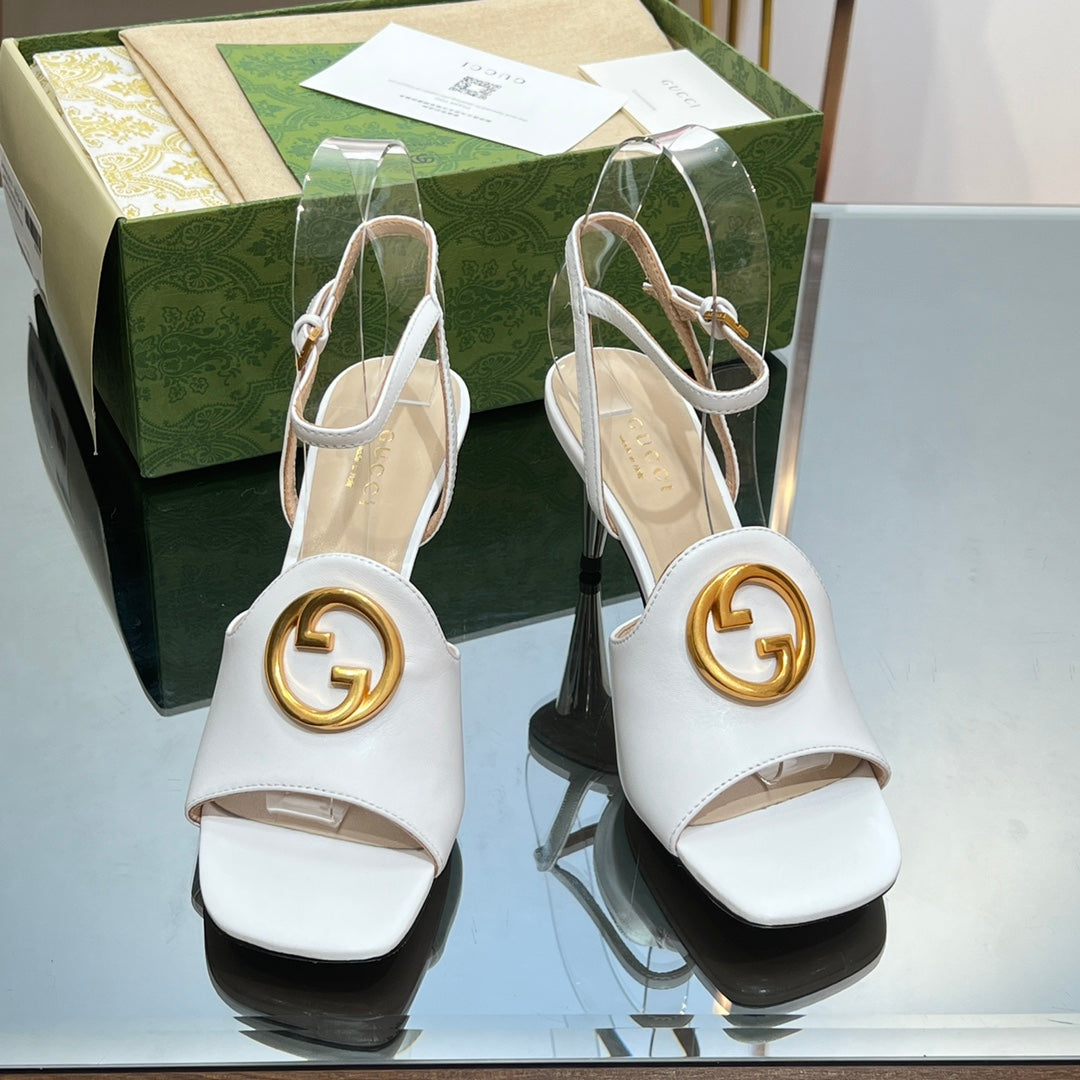 Gucci Blonde Heeled Sandal