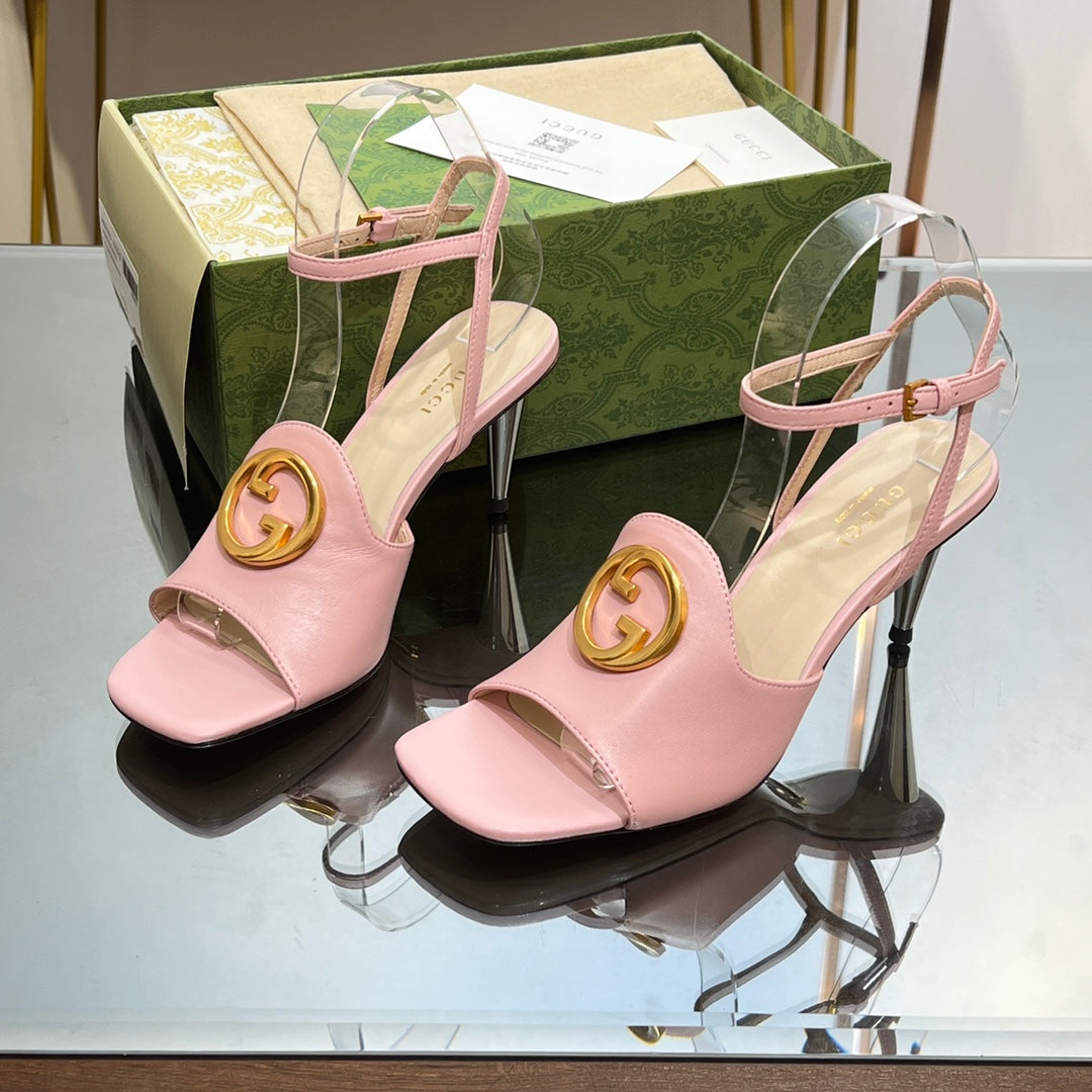 Gucci Blonde Heeled Sandal