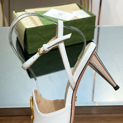 Gucci Blonde Heeled Sandal